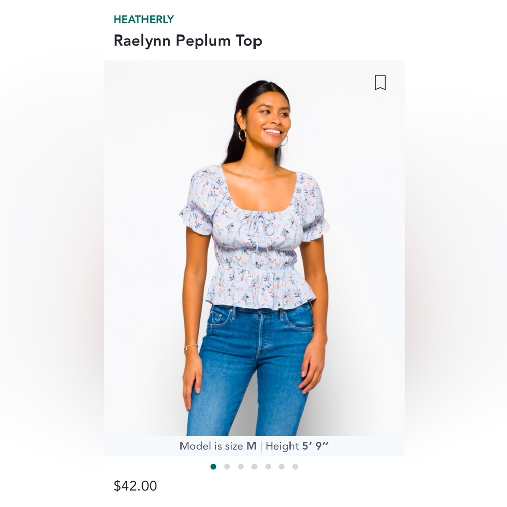 NWT Boho Floral Crop Top